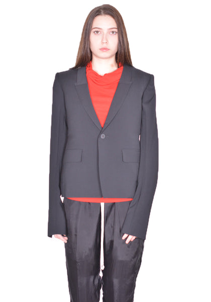 RICK OWENS WOMEN RP01D2764 WL 60CM SOFT BLAZER LACK SS24 | DOSHABURI Online Shop