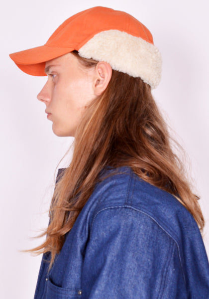 SKY HIGH FARM SHF04K040-2 UNISEX LOGO LABEL CAP ORANGE