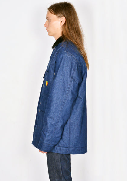 SKY HIGH FARM SHF04C001-1 UNISEX DENIM CHORE JACKET BLUE FW23 | DOSHABURI Online Shop