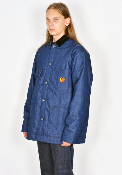 SKY HIGH FARM SHF04C001-1 UNISEX DENIM CHORE JACKET BLUE FW23 | DOSHABURI Online Shop