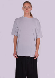 YUIKI SHIMOJI OVERSIZE T-SHIRT LIGHT GREY | DOSHABURI Online Shop