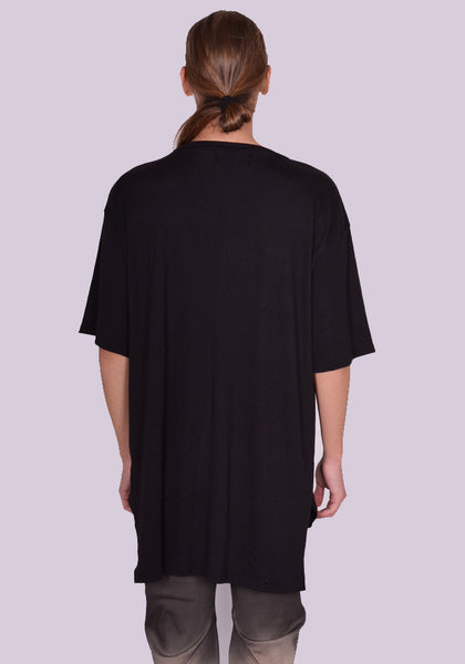 YUIKI SHIMOJI OVERSIZE T-SHIRT BLACK | DOSHABURI Online Shop