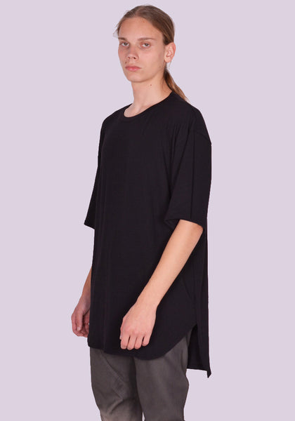 YUIKI SHIMOJI OVERSIZE T-SHIRT BLACK | DOSHABURI Online Shop