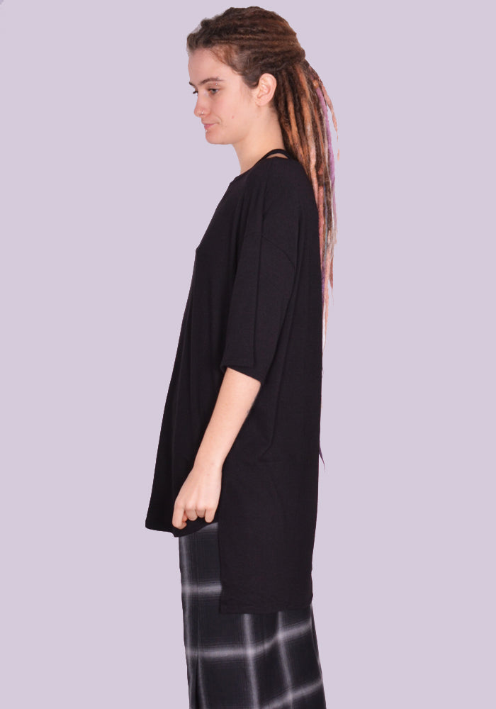 ユイキシモジ通販｜YUIKI SHIMOJI OVERSIZE T-SHIRT BLACK