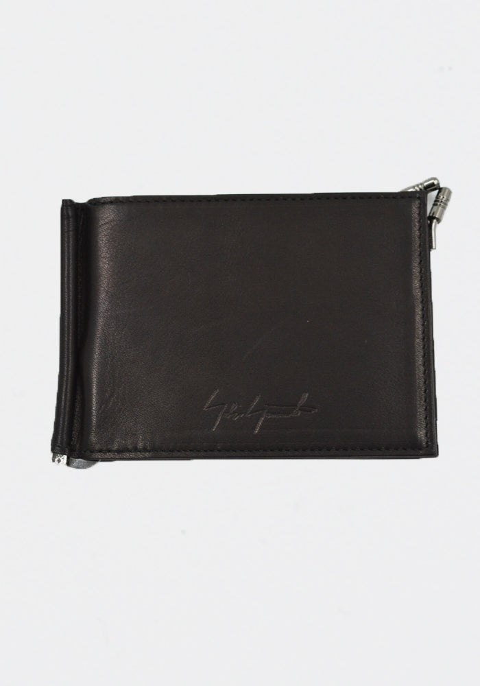 YOHJI YAMAMOTO DISCORD DY-A05-796 MONEY CLIP WALLET BLACK SS24 | DOSHABURI Online Shop