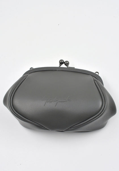 YOHJI YAMAMOTO DISCORD CLASP POUCH WIDE GREY | DOSHABURI Online Shop