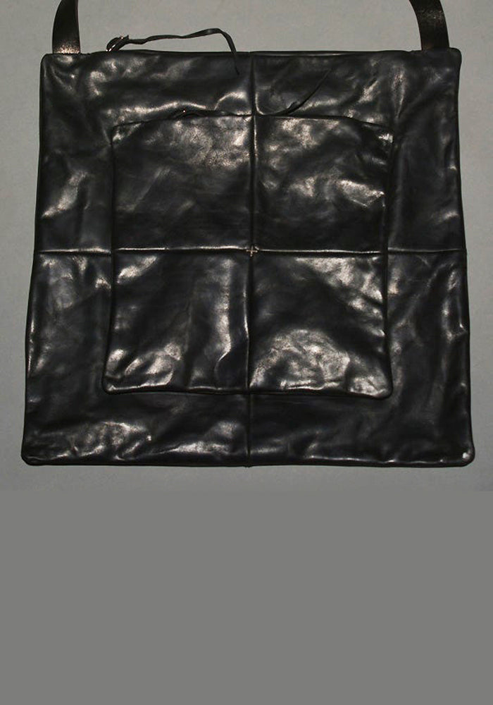 m.a+ by Maurizio Amadei 通販 LEATHER MESSENGER BAG BLACK-DOSHABURI  