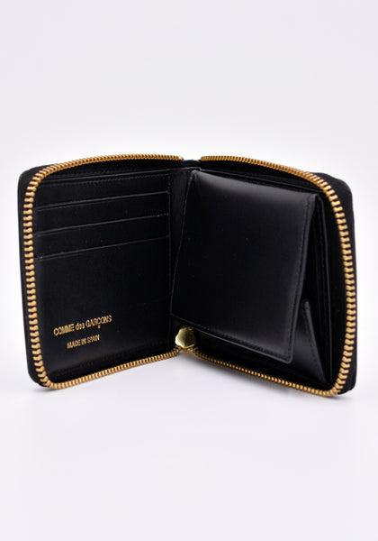 COMME DES GARCONS SA7100PD ZIP WALLET POLCA DOT BLACK | DOSHABURI Online Shop