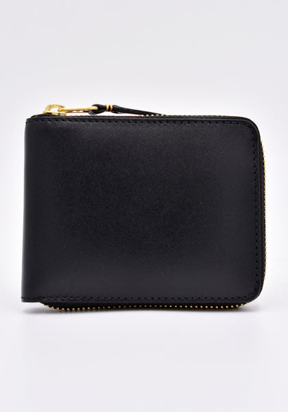 COMME DES GARCONS SA7100 CLASSIC ZIP WALLET BLACK | DOSHABURI Online Shop