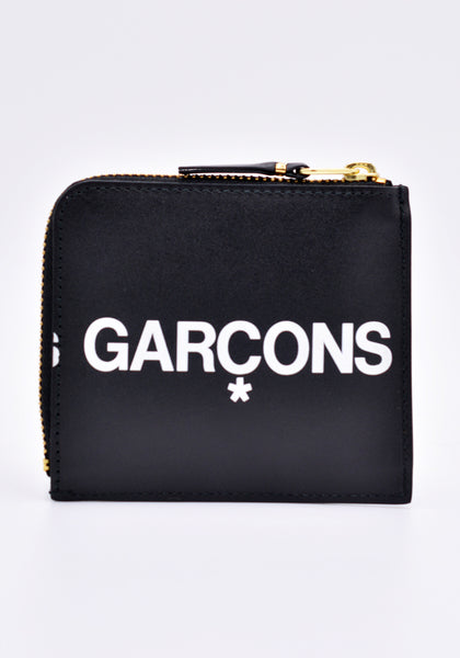 COMME DES GARCONS SA3100HL HUGO LOGO ZIP WALLET BLACK | DOSHABURI Online Shop