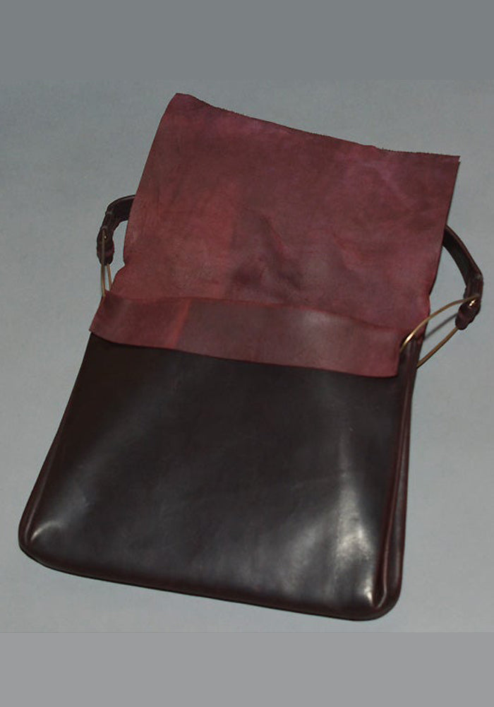 m.a+ by Maurizio Amadei 通販 ACCORDION LEATHER HAND BAG AUBERGIN  