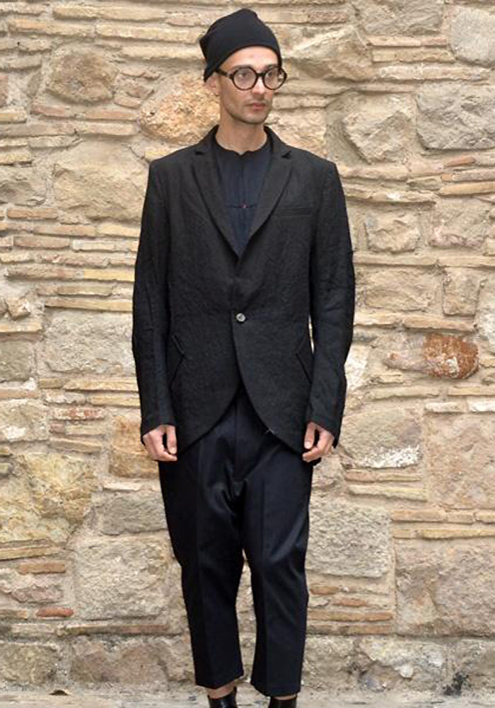 INDIVIDUAL SENTIMENTS MENS PEAKED LAPEL JACKET BLACK | 50 INDIVIDUAL SENTIMENTS MENS PEAKED LAPEL JACKET BLACK | 50