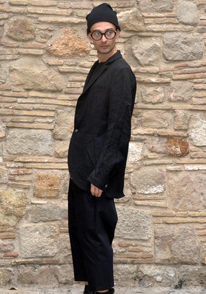 INDIVIDUAL SENTIMENTS MENS PEAKED LAPEL JACKET BLACK | 50%OFF SALE | DOSHABURI SHOP OUTLET