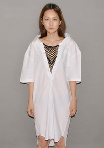 LUTZ HUELLE LU1010 GIANT V SHIRT WHITE | 50%OFF SALE | DOSHABURI Shop