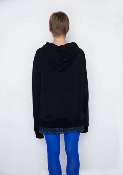 CHARLES JEFFREY LOVERBOY CJLAW22LH LOGO SWEAT SHODIE BLACK FW22 | DOSHABURI Online Shop