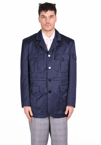 ERNEST W. BAKER JA03 OFFICERS JACKET NAVY BLUE - DOSHABURI Shop