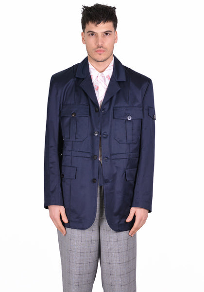 ERNEST W. BAKER JA03 OFFICERS JACKET NAVY BLUE - DOSHABURI Shop