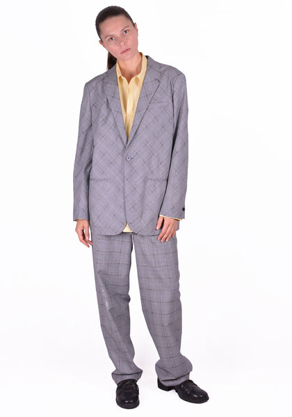 OVERCOAT S20J01-NKSC DROPPED SHOULDER JACKET GLEN CHECK - DOSHABURI Shop