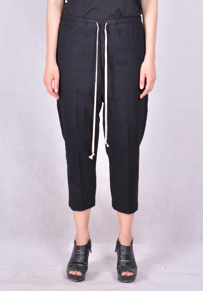 RICK OWENS RP20F2303 WCF DRAWSTRING PANTS BLACK FW20 | DOSHABURI Online Shop