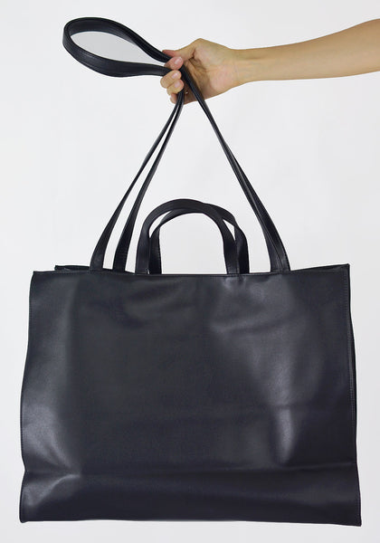 TELFAR TF-01-L SHOPPING BAG LARGE BLACK - DOSHABURI Shop