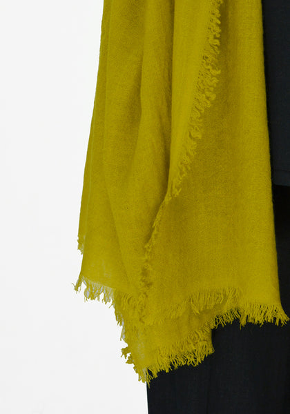 ANN DEMEULEMEESTER 1902-8630-W-408-018 FINE CASHMERE SCARF LIMELIGHT - DOSHABURI Shop