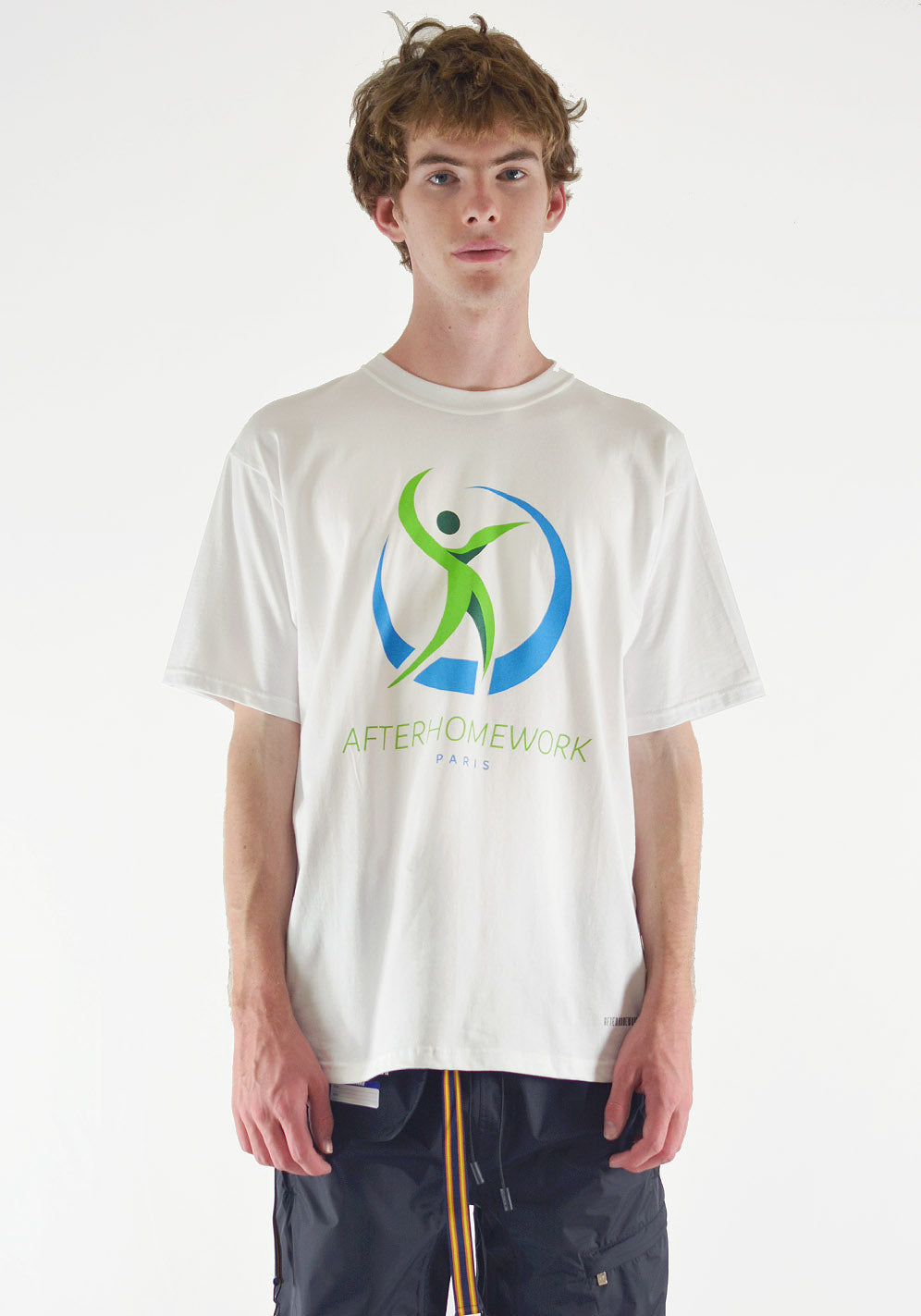 AFTER HOMEWORK 通販 HEALTH PRINTED T-SHIRT WHITE 19FW