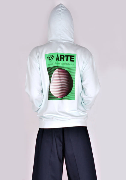 ARTE SS22-087H HULTON BACK CICLO SWEAT HOODIE SKYLIGHT | DOSHABURI Online Shop