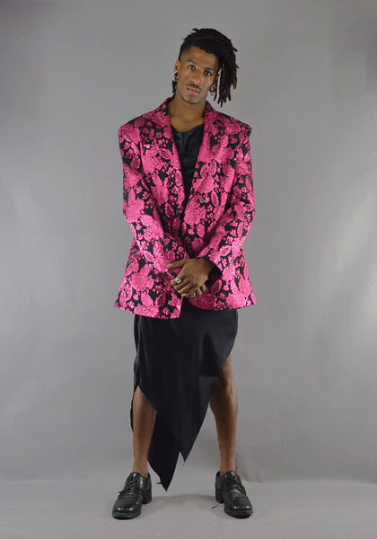 ART SCHOOL MJCKT004 OVERSIZED TAILORED JACKET PINK - DOSHABURI Shop