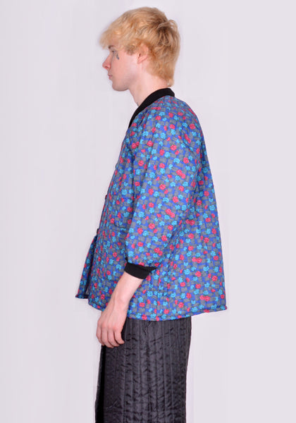 BLESS N°73 4112 MONPE JACKET FLORAL PRINT BLE/MULTI FW22 | DOSHABURI Online Shop