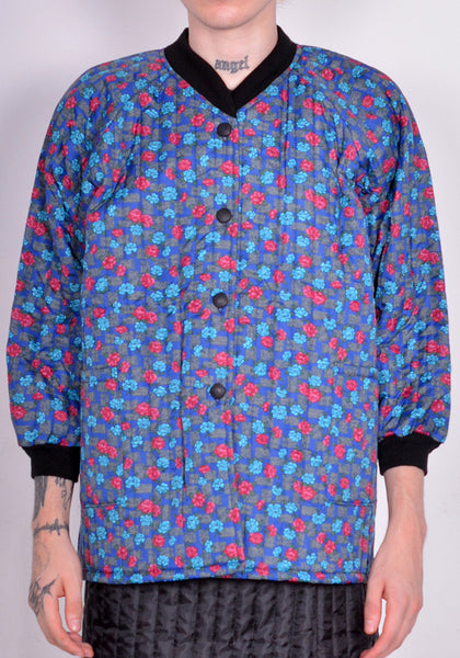 BLESS N°73 4112 MONPE JACKET FLORAL PRINT BLE/MULTI FW22 | DOSHABURI Online Shop