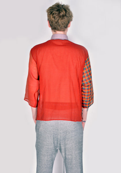 BLESS N°71 4419 4-PCS-CUTS-SHIRT  RED&RUST VARIATIONS SS22 | DOSHABURI Online Shop