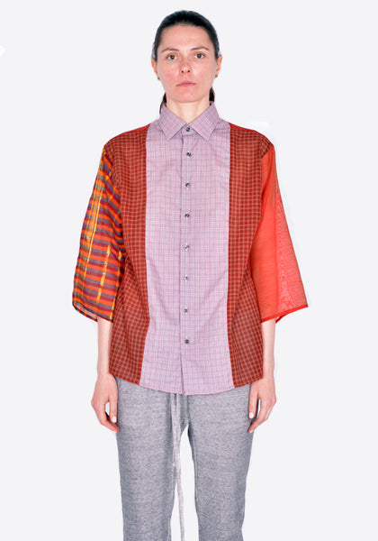 BLESS N°71 4419 4-PCS-CUTS-SHIRT RED&RUST VARIATIONS SS22 | DOSHABURI Online Shop