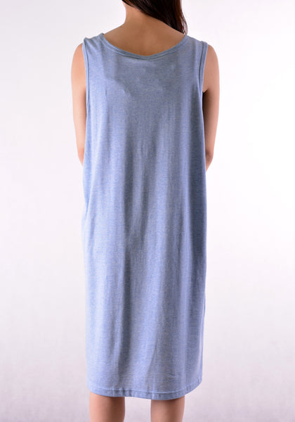 BERNHARD WILLHELM S20//30_SH LONG TANKTOP LIGHT BLUE - DOSHABURI Shop