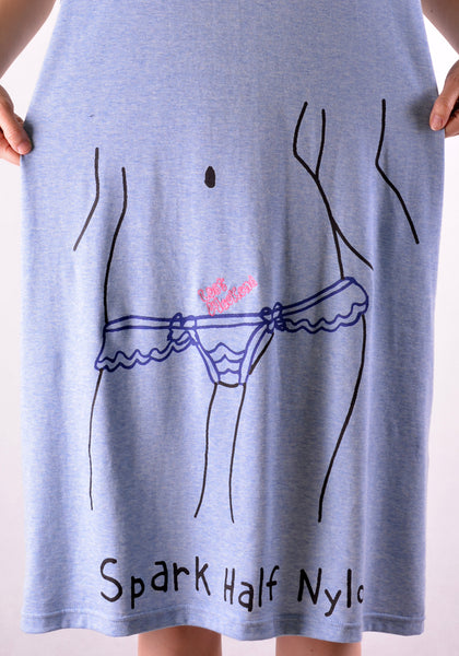 BERNHARD WILLHELM S20//30_SH LONG TANKTOP LIGHT BLUE - DOSHABURI Shop