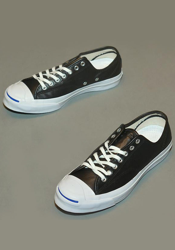 CONVERSE JACK PURCELL SIGNATURE LEATHER SNEAKERS BLACK – DOSHABURI | 50%OFF サマーセール | 日本国内配送