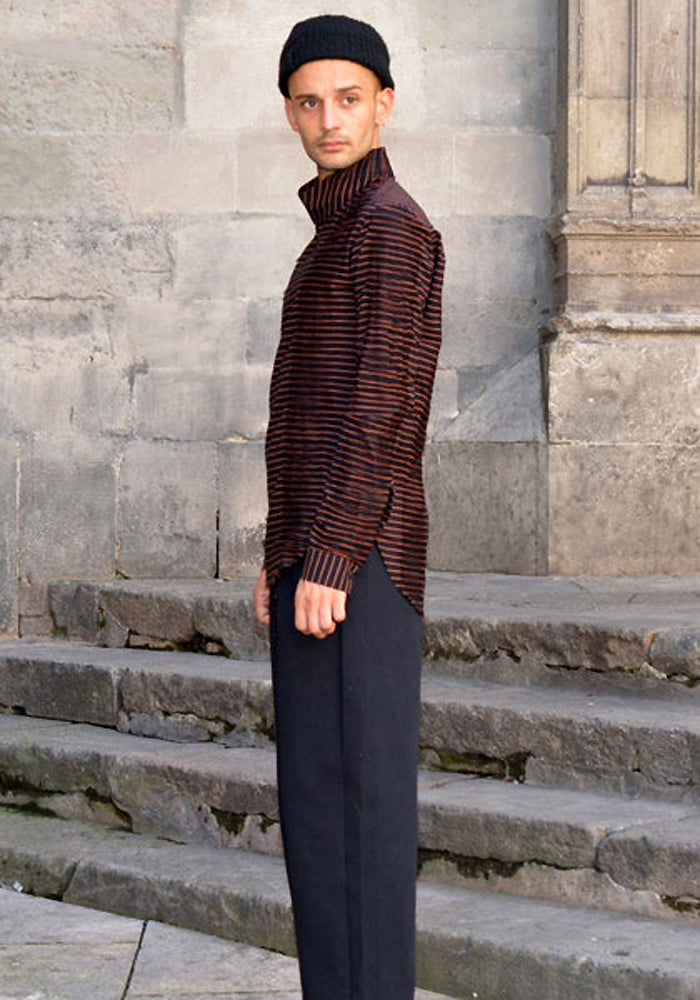 E*r様 archive DAMIR DOMA グレー 長袖 Tシャツ リボンデ Damir Doma (ダミールドーマ)通販 | ストライプ柄シャツ | DOSHABURI
