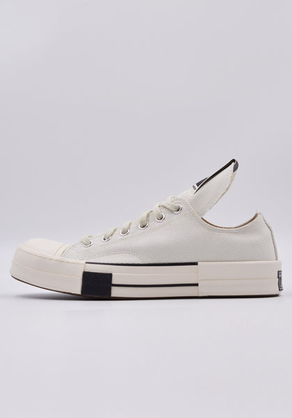 RICK OWENS DRKSHDW x CONVERSE DRKSTAR OX WHITE SS22 | DOSHABURI Online Shop