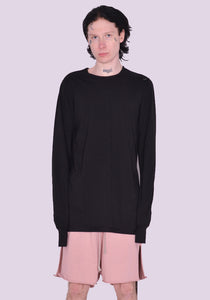 RICK OWENS DRKSHDW DU01C6260 RN 09 LONG SLEEVE LEVEL T-SHIRT BLACK SS23 | DOSHABURI Online Shop