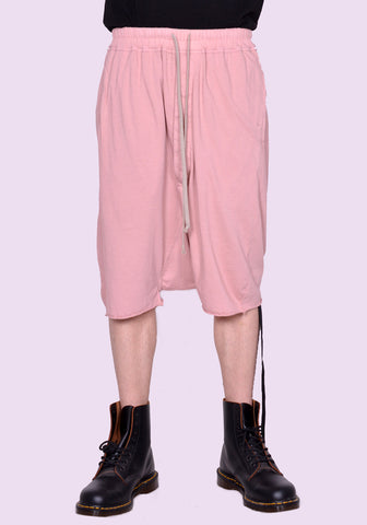 RICK OWENS DRKSHDW DU01C6380 RN DRAWSTRING PODS SHORTS FADED PINK SS23 | DOSHABURI Shop