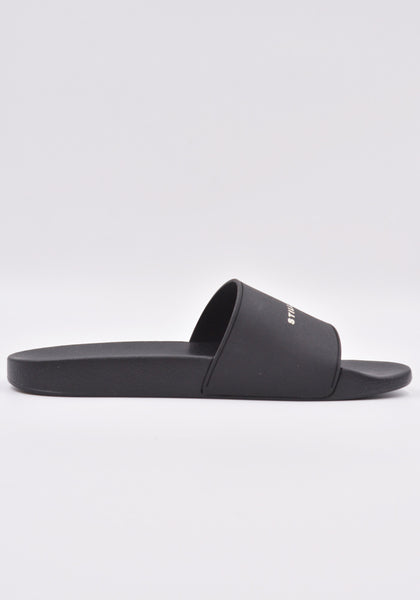 RICK OWENS DRKSHDW MENS RUBBER SLIDE SANDALS BLACK/MILK SS23 | DOSHABURI Online Shop