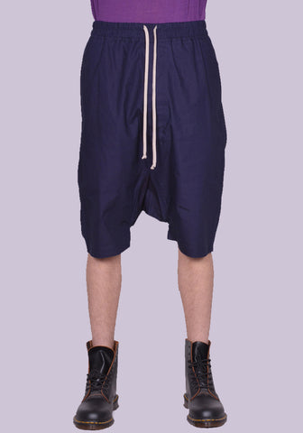 RICK OWENS DRKSHDW DU01C6380 IP 06 SHORTS DRAWSTRING INDIGO SS23 | DOSHABURI Online Shop