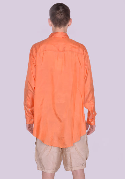 EDWARD CUMING SS23-S06 EASY POCKET SHIRT ORANGE SS23 | DOSHABURI Online Shop