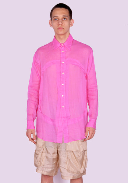 EDWARD CUMING SS23-S04A LUNG WINDOW SHIRT PINK SS23 | DOSHABURI Online Shop