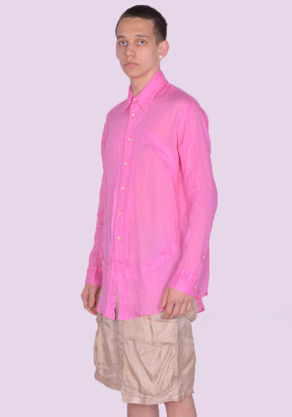 EDWARD CUMING SS23-S04A LUNG WINDOW SHIRT PINK SS23 | DOSHABURI Online Shop