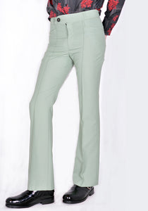 ERNEST W. BAKER FLARE TROUSERS PASTEL GREEN SS22 | DOSHABURI Online Shop