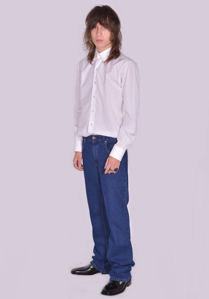 ERNEST W. BAKER JE01 FLARE DENIM JEANS BLUE SS23 | DOSHABURI Online Shop