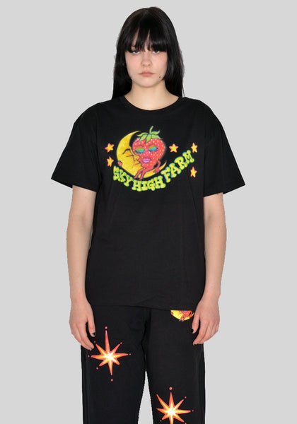 SKY HIGH FARM SHF03T031 ALLY BO SKY HIGH FARM GRAPHIC T-SHIRT BLACK SS23 | DOSHABURI Online Shop