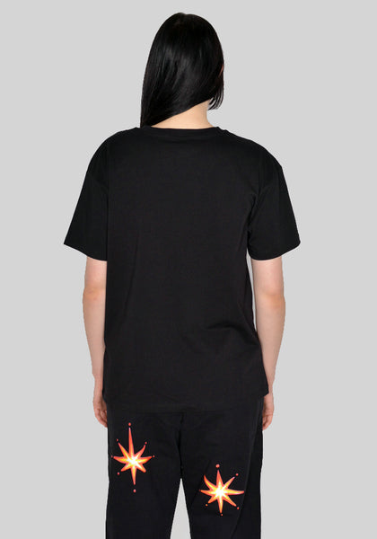 SKY HIGH FARM SHF03T031 ALLY BO SKY HIGH FARM GRAPHIC T-SHIRT BLACK SS23 | DOSHABURI Online Shop