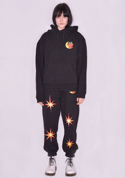 SKY HIGH FARM SHF03T032 ALLY BO FIREWORK AWEAT HOODIE BLACK SS23 | DOSHABURI Online Shop