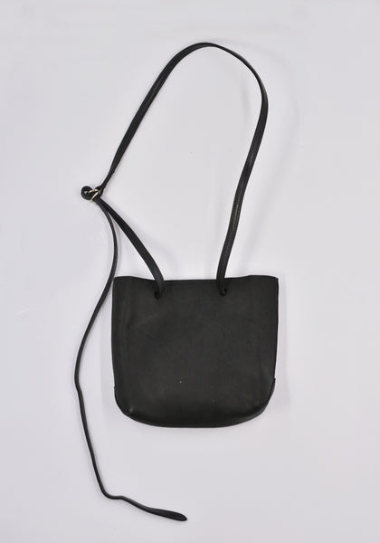 GUIDI GD07 GROPPONE FULL GRAIN LEATHER BAG BLACK | DOSHABURI Online Shop